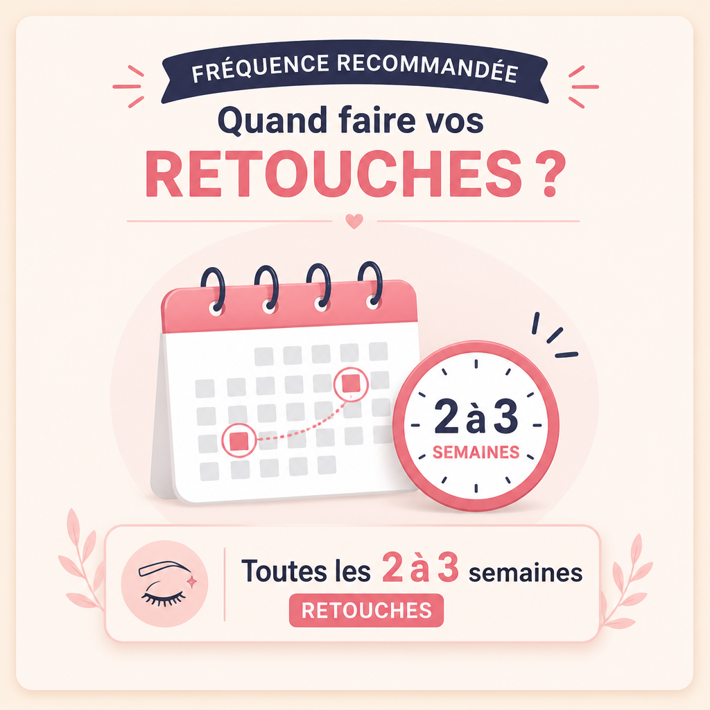 Fréquence de retouches recommandée (dégradé américain)