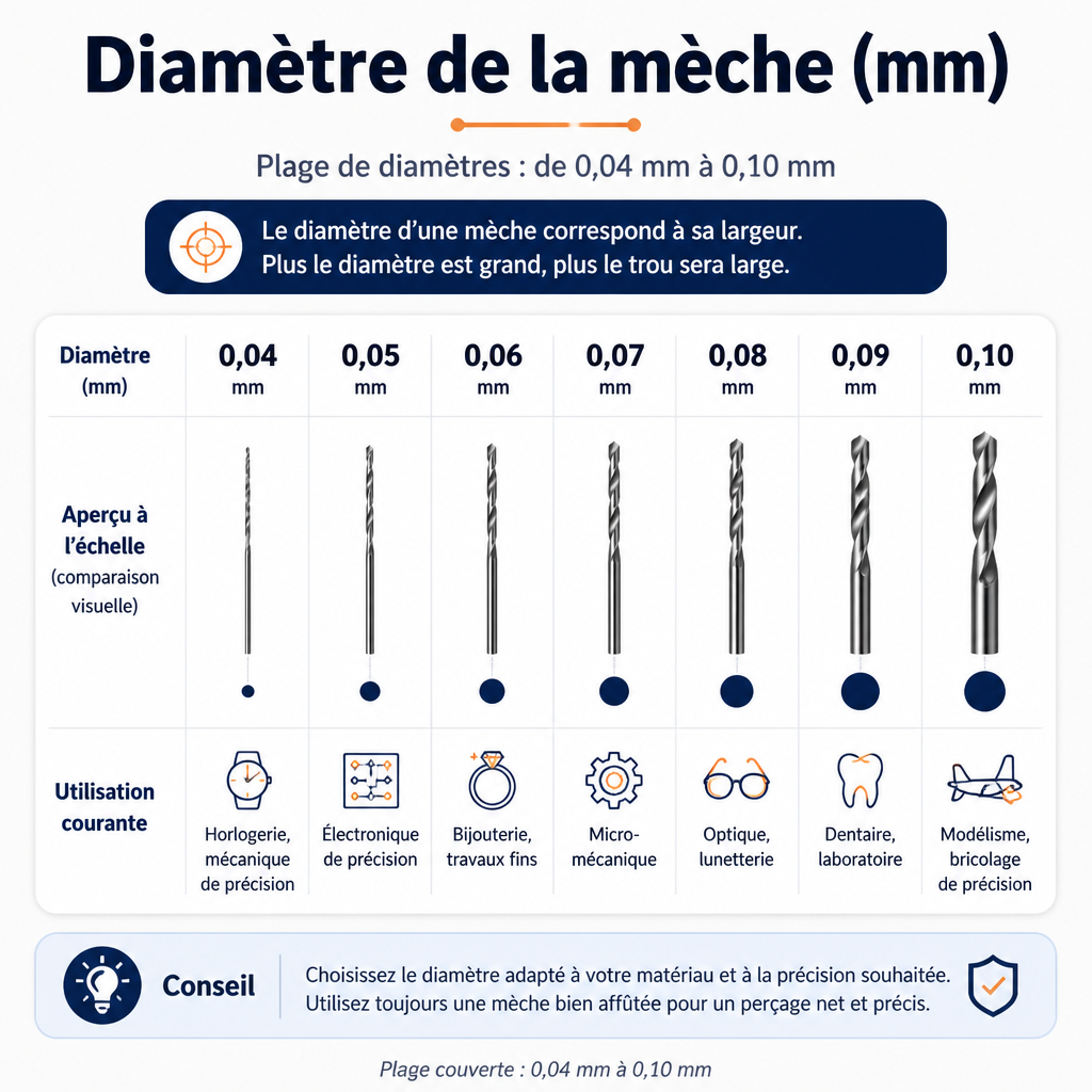 Distribution des cheveux épais : épaisseur de la mèche