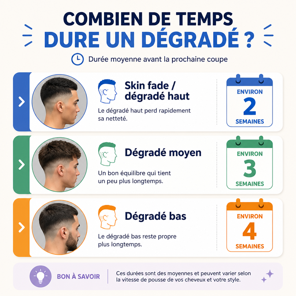Fréquence d’entretien selon le type de dégradé