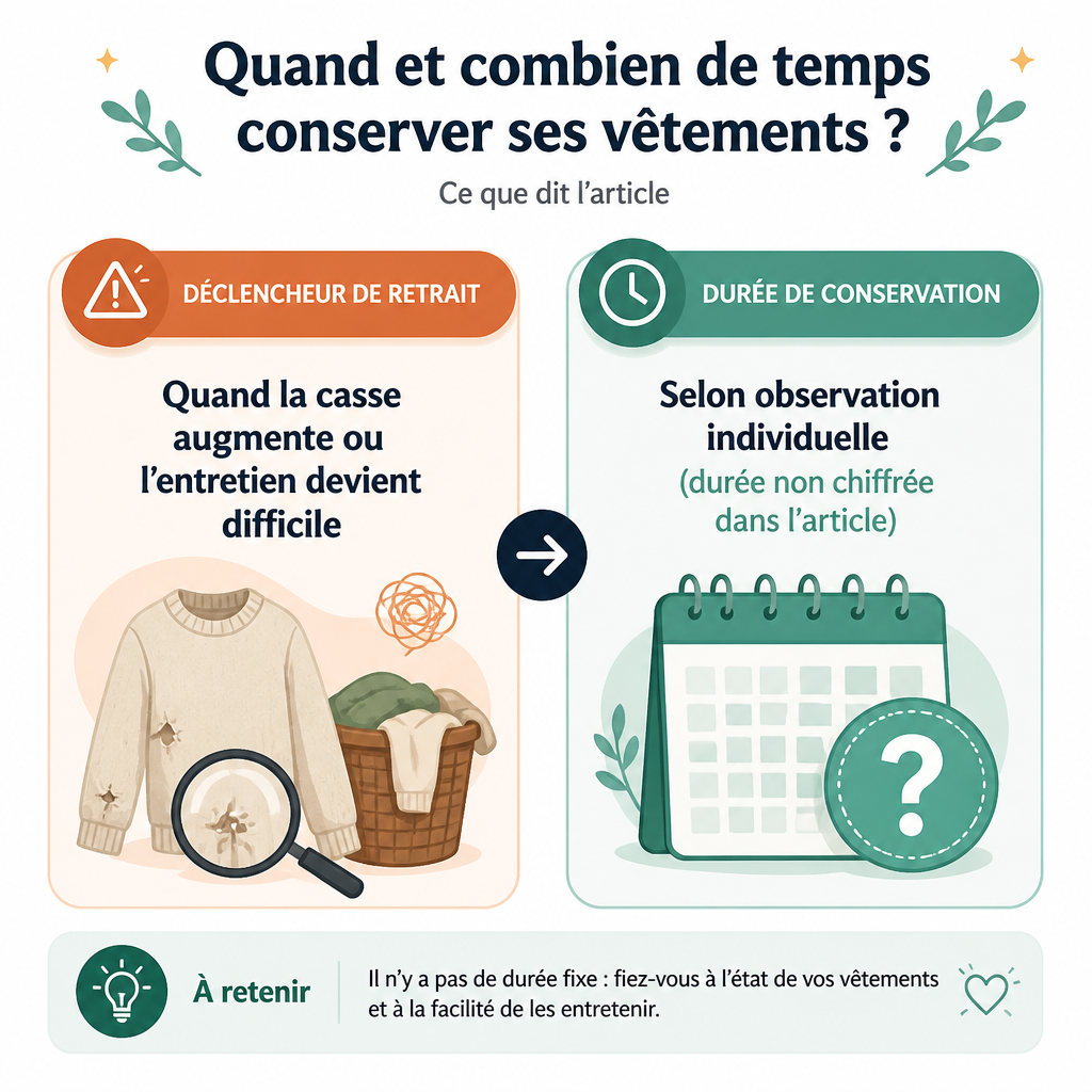 Fréquence de renouvellement (signes d’usure)