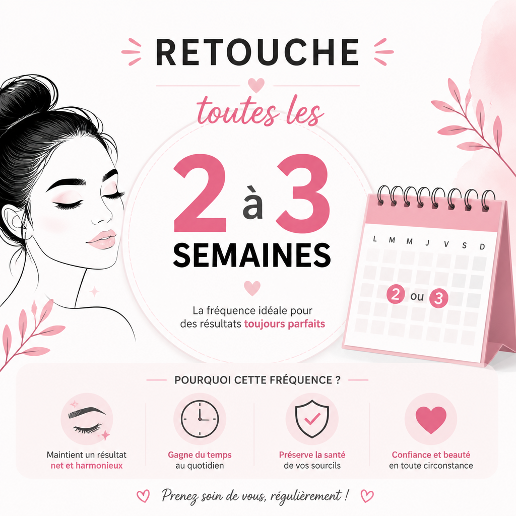 Fréquence de retouche recommandée (semaines)