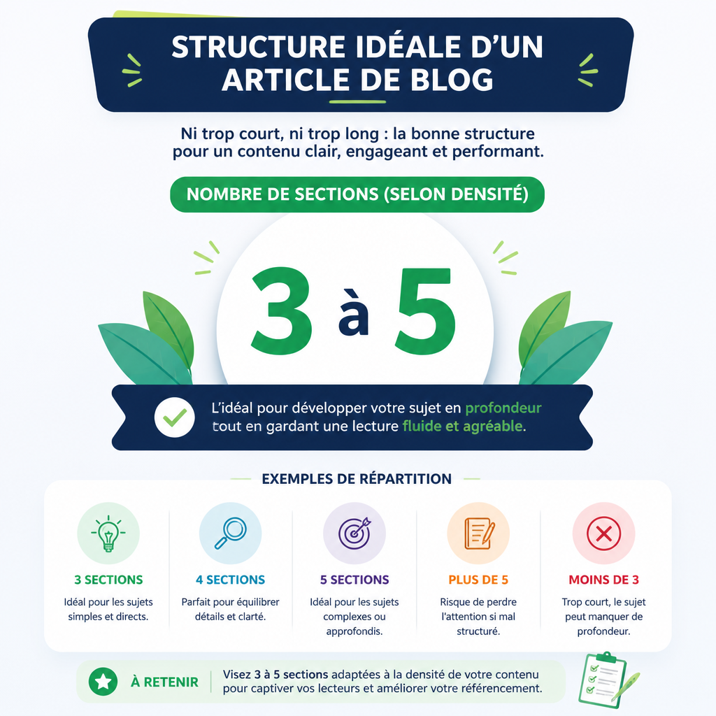Nombre de sections conseillé lors du bouclage au fer
