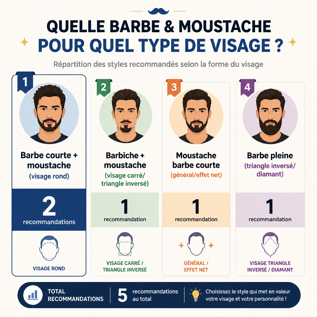 Associations de styles recommandées (exemples par forme)
