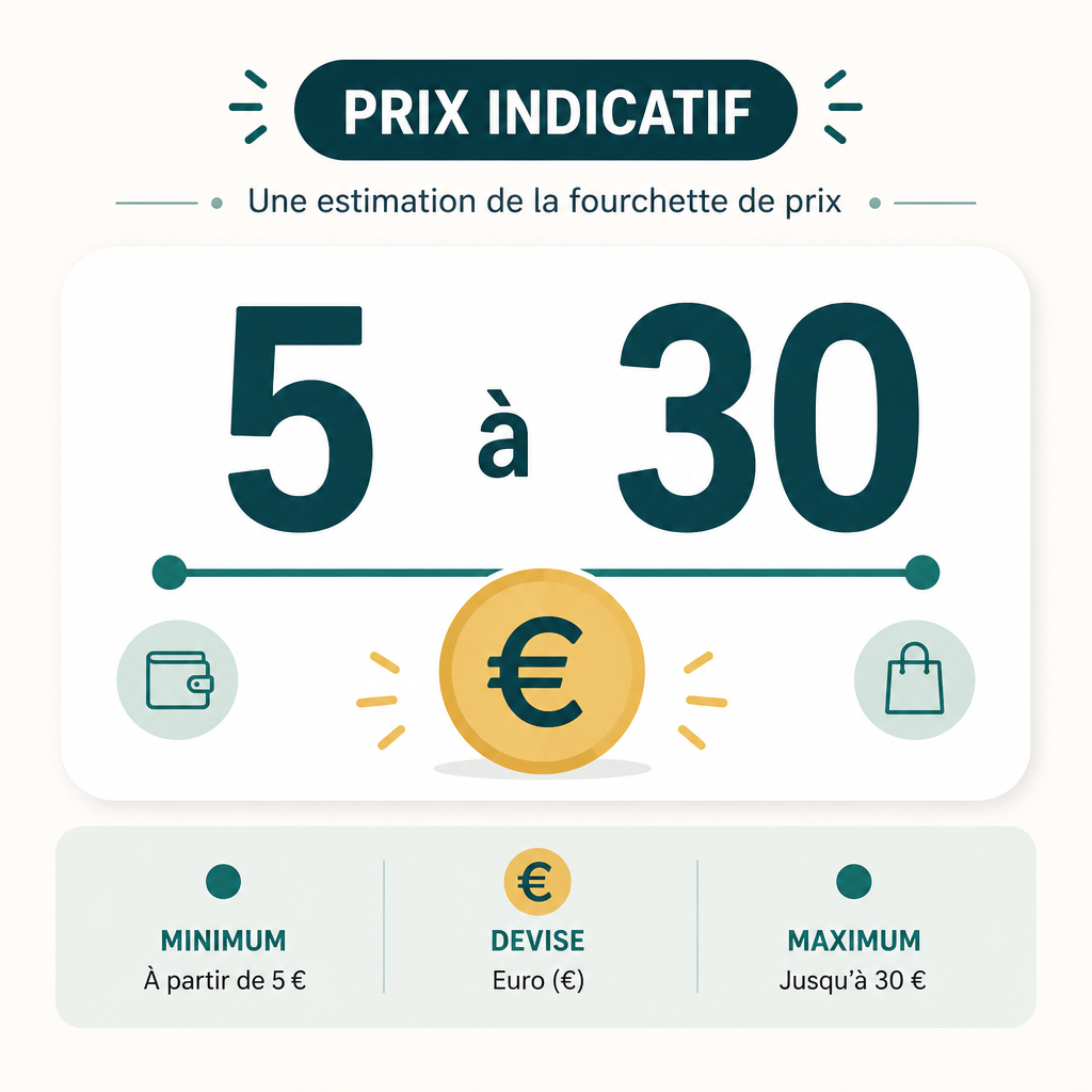 Coût souvent constaté pour une crème dépilatoire (euros)