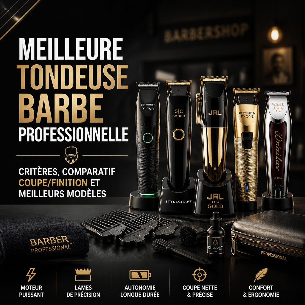 Meilleure tondeuse barbe professionnelle : critères, comparatif coupe/finition et meilleurs modèles + (banner)