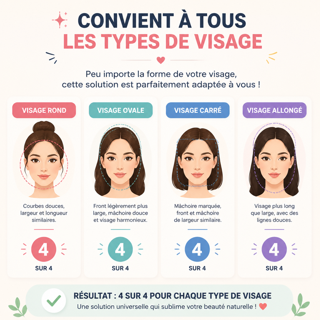 Nombre de styles mentionnés par catégorie (visage)