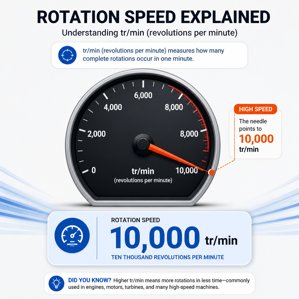 Vitesse maximale du moteur (tours par minute)